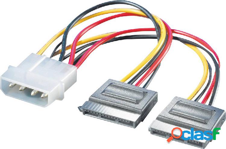 Cavo Hard Disk Roline [1x Spina Molex 4 poli - 2x Presa SATA