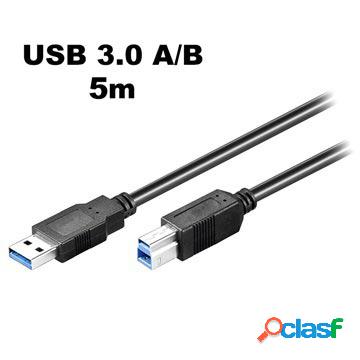 Cavo USB 3.0 Tipo-A / USB 3.0 Tipo-B Goobay SuperSpeed - 5m