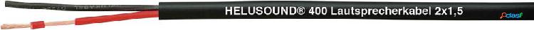Cavo per altoparlanti 2 x 2.50 mm² Nero Helukabel 400090