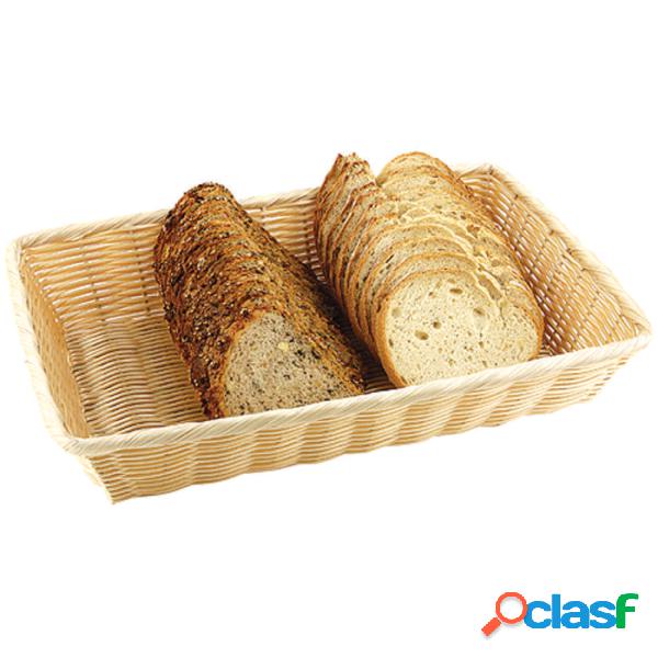 Cesto Pane Rettangolare 23x15xh7 cm Poly-Rattan, peso 0,07