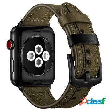 Cinturino in Pelle Stitched per Apple Watch Series
