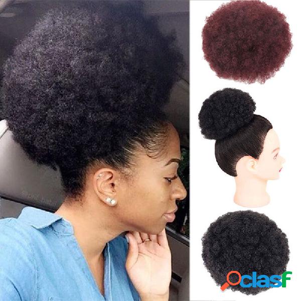 Coda di cavallo afro Capelli Panino con coulisse Testa