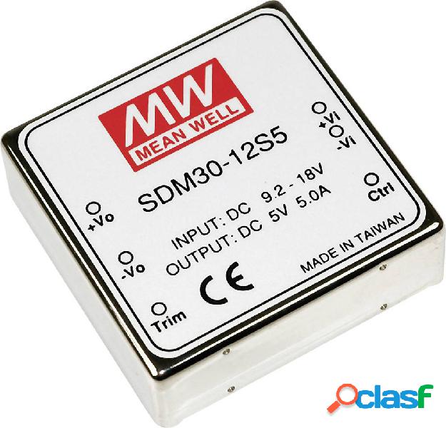 Convertitore DC/ DC Mean Well SDM30-12S15 1.7 A