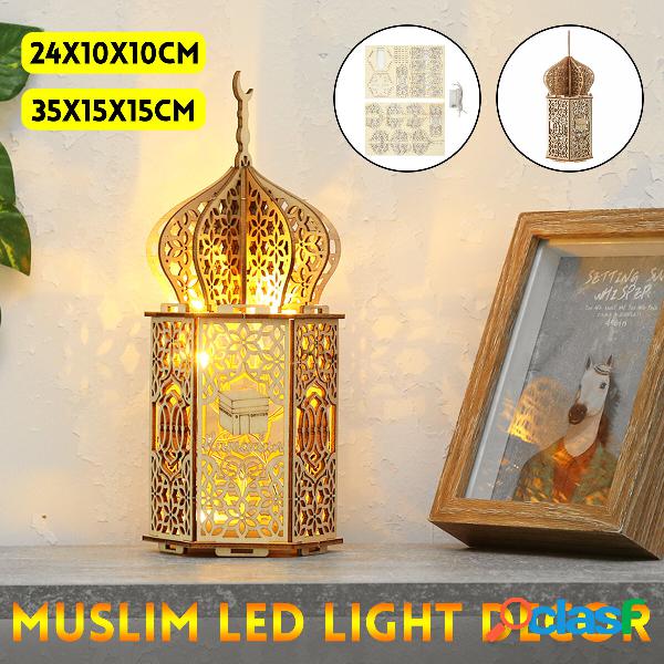 Corda per lanterna in legno fai-da-te Eid Mubarak Ramadan