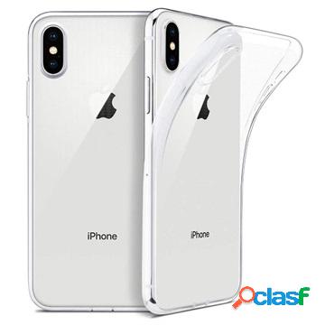 Cover Anti Scivolo TPU per iPhone XS Max - Trasparente