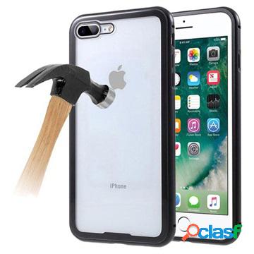 Cover Magnetica con Retro in Vetro Temperato per iPhone 7