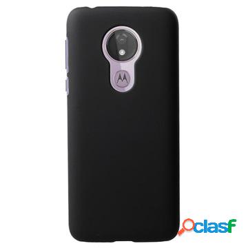 Cover in Plastica Gommata per Motorola Moto G7 Power - Nera
