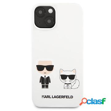 Cover in Silicone Karl Lagerfeld Karl & Choupette per iPhone