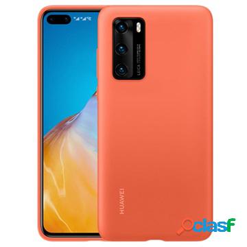 Cover in Silicone per Huawei P40 51993725 - Coral Arancione