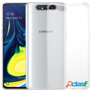 Cover in TPU Antiurto per Samsung Galaxy A80 - Trasparente