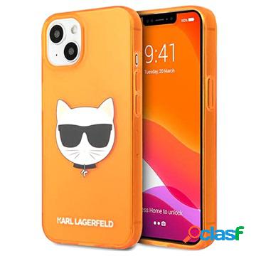 Cover in TPU Karl Lagerfeld Choupette Fluo per iPhone 13 -