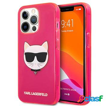 Cover in TPU Karl Lagerfeld Choupette Fluo per iPhone 13 Pro