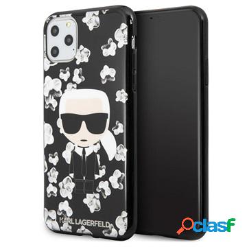 Cover in TPU Karl Lagerfeld Flower per iPhone 11 Pro Max -