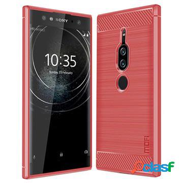 Cover in TPU Mofi per Sony Xperia XZ2 Premium - Fibra di