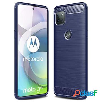 Cover in TPU Spazzolata per Motorola Moto G 5G - Fibra di