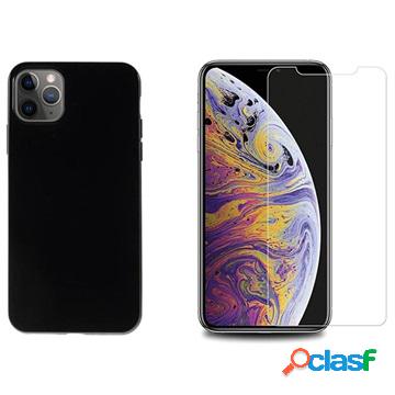 Cover in TPU con 2x Proteggi Schermo per iPhone 11 Pro -