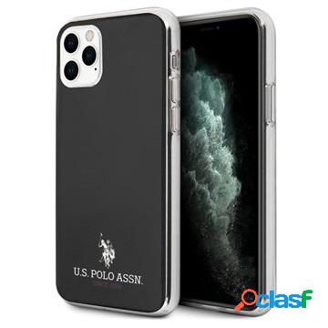 Cover per iPhone 11 Pro US Polo Small Horse - Nera /