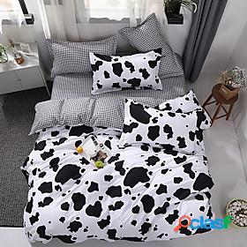 Cow Print Home Bedding Duvet Cover Sets Soft Microfiber For