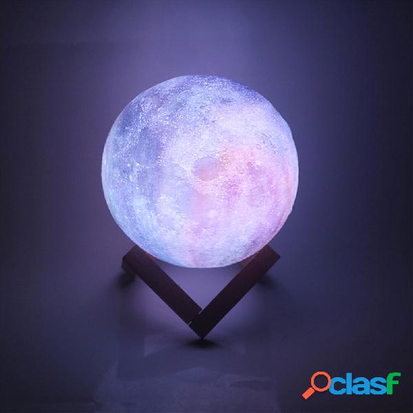 Creality 3D D15cm 16 colori Stampa 3D Luna lampada LED Luce