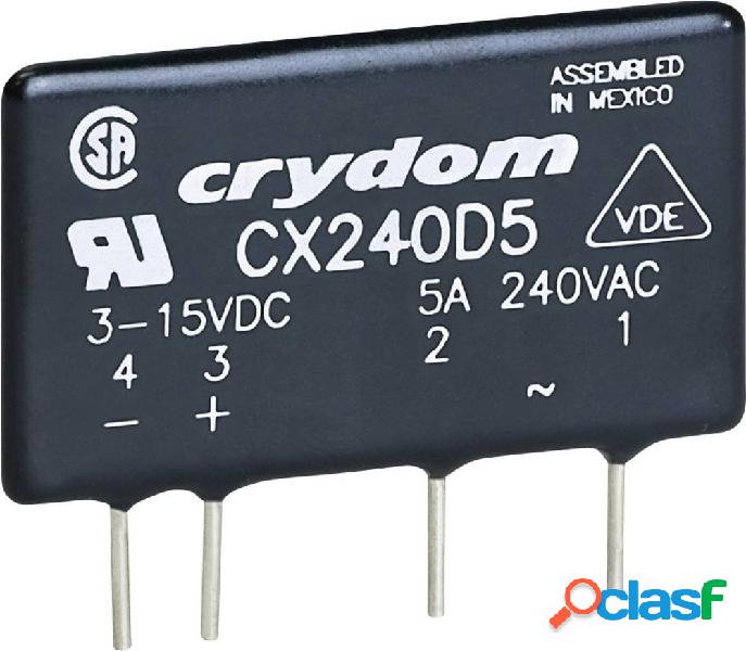 Crydom Relè a semiconduttore CXE240D5 5 A Tens.comm.max: