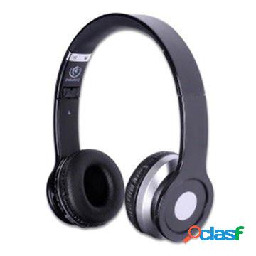 Cuffie Stereo Bluetooth Rebeltec Crystal - Nere