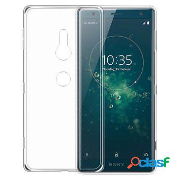 Custodia Anti scivolo TPU per Sony Xperia XZ2 - Cristallo