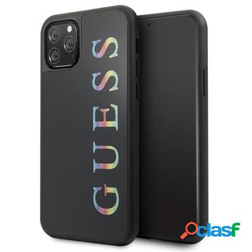Custodia Guess Multicolor Glitter per iPhone 11 Pro - Nera