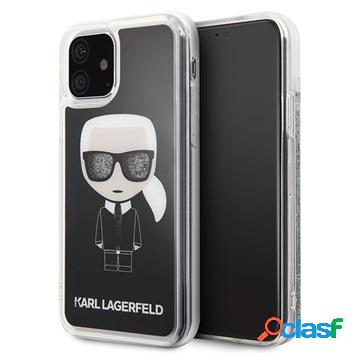 Custodia Ibrida Karl Lagerfeld Ikonik Glitter per iPhone 11