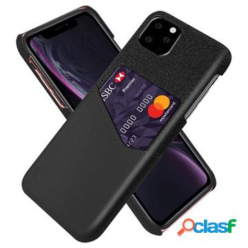 Custodia KSQ con Tasca per Carta per iPhone 11 Pro - Nera