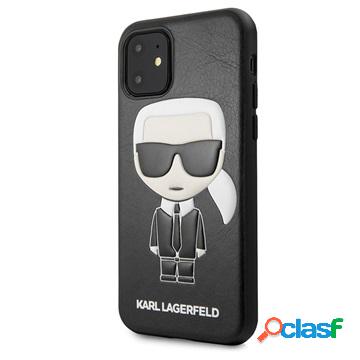 Custodia Karl Lagerfeld Ikonik per iPhone 11 - Nera