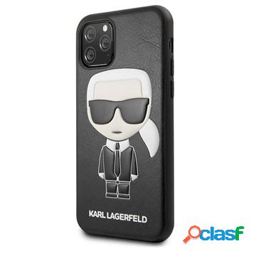 Custodia Karl Lagerfeld Ikonik per iPhone 11 Pro - Nera