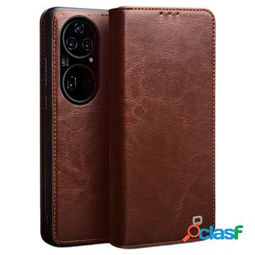 Custodia Portafoglio Qialino Classic in Pelle per Huawei P50