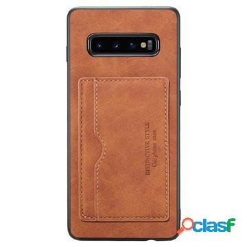 Custodia Retro Kickstand per Samsung Galaxy S10 - Marrone