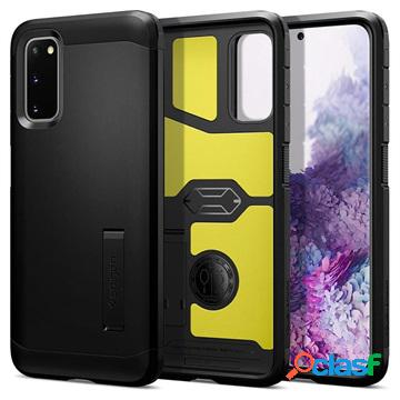 Custodia Spigen Tough Armor per Samsung Galaxy S20+ - Nera