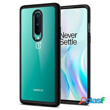 Custodia Spigen Ultra Hybrid per OnePlus 8 - Nera / Chiara