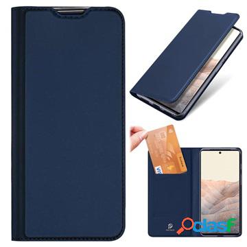 Custodia a Flip Dux Ducis Skin Pro per Google Pixel 6 - Blu