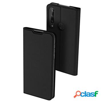 Custodia a Flip Dux Ducis Skin Pro per Huawei Y6p - Nero