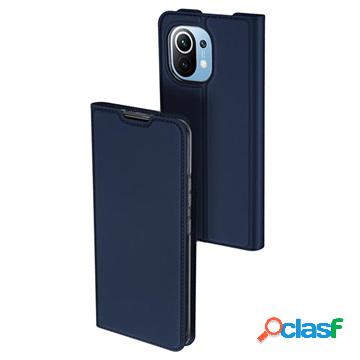 Custodia a Flip Dux Ducis Skin Pro per Xiaomi Mi 11 - Blu