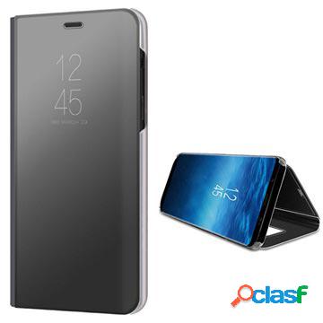 Custodia a Flip Luxury Mirror View per Samsung Galaxy A8+
