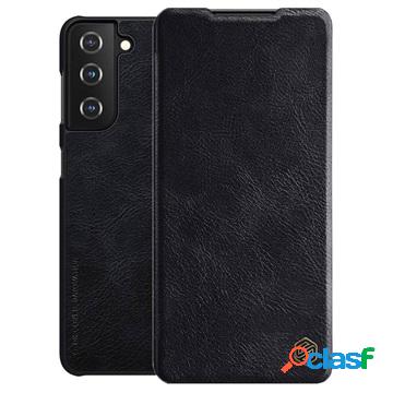 Custodia a Flip Nillkin Qin per Samsung Galaxy S21 5G - Nera