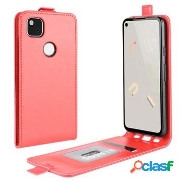Custodia a Flip Verticale per Google Pixel 4a - Rosso