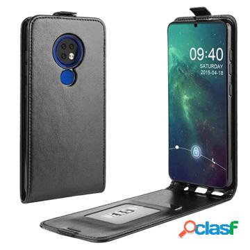 Custodia a Flip Verticale per Nokia 6.2/7.2 - Nera