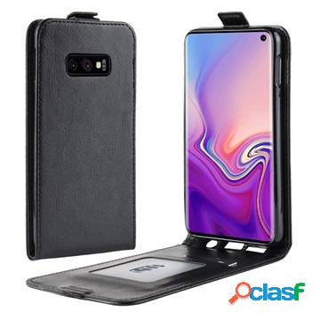 Custodia a Flip Verticale per Samsung Galaxy S10e - Nera