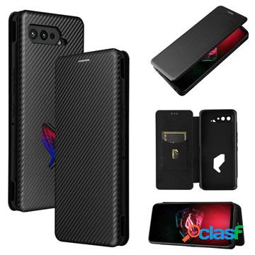 Custodia a Flip per Asus ROG Phone 5 - Fibra di Carbonio -