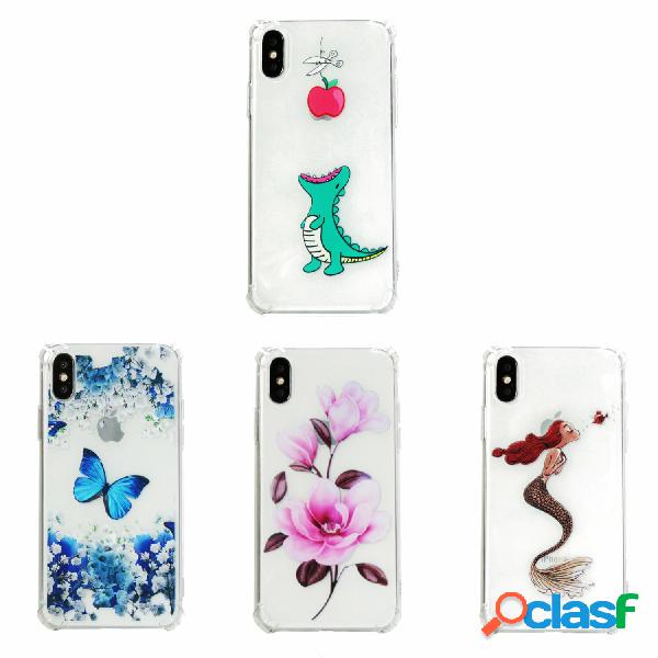Custodia protettiva antiurto in TPU moda per iPhone X