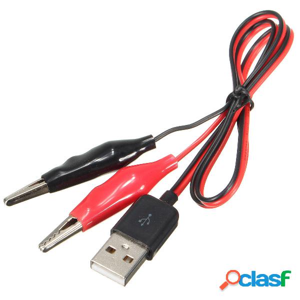 DANIU 60cm Clip Alligatore di Prova a USB Connettore