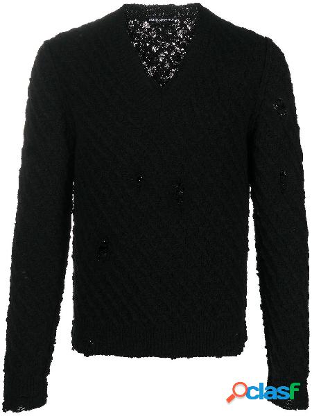 DOLCE E GABBANA MAGLIONE UOMO GXC15TJAM6RN0000 LANA NERO