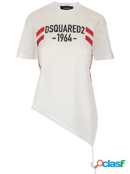 DSQUARED2 TOP DONNA S75GD0171S23848100 BIANCO