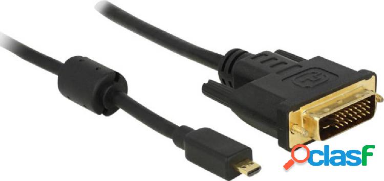 Delock HDMI / DVI Cavo adattatore Spina HDMI Micro-D, Spina