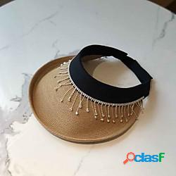 Di tendenza Vimini berretto con Con diamantini 1 pc